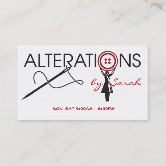 Alterungs-Schneiderkarte Visitenkarte (Vorderseite)