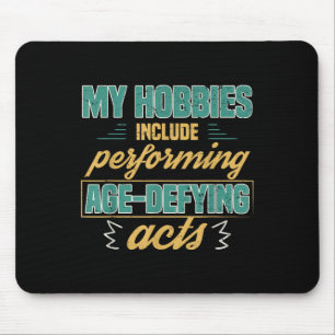 Alterungsbeständige Handlungen Lustige alte Rentne Mousepad