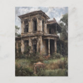 Altes abandoned Rural Managers House Postkarte (Vorderseite)