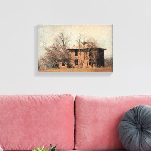Altes Abandred House Leinwanddruck (Insitu (Wohnzimmer))