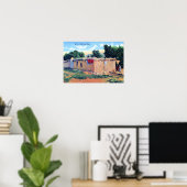 Altes Adobe Haus New Mexico Poster (Heimbüro)