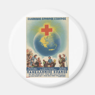 Altes Advert Griechenland Rotes Kreuz Magnet