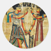 Altes Ägypten 5 Runder Aufkleber (Vorderseite)