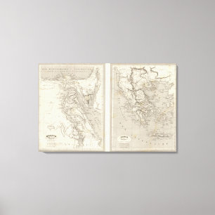 Altes Ägypten, altes Griechenland Leinwanddruck