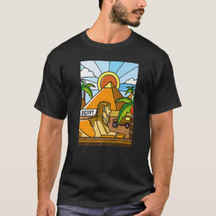 Altes Ägypten Antike ägyptische Sphinx & Pyramiden T-Shirt