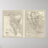 Altes Ägypten, antikes Griechenland Poster (Vorne)