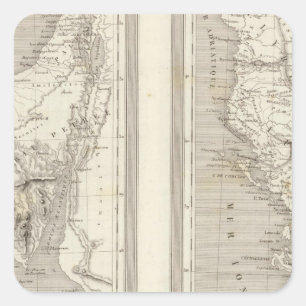 Altes Ägypten, antikes Griechenland Quadratischer Aufkleber