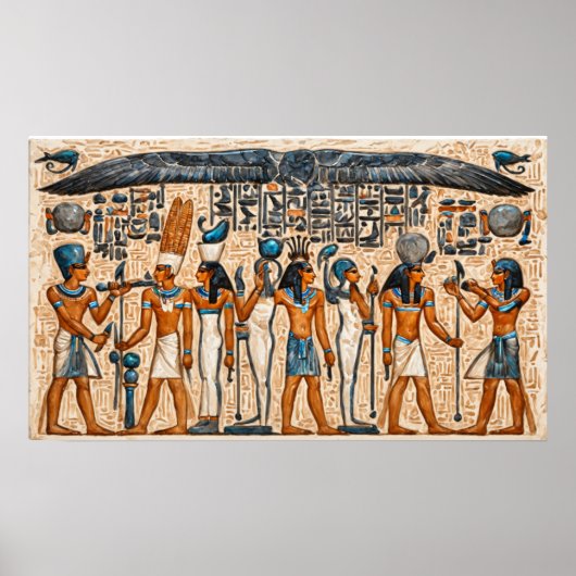 Altes Ägypten, Auge des Horus Poster (Vorne)