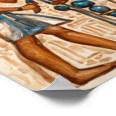 Altes Ägypten, Auge des Horus Poster (Ecke)