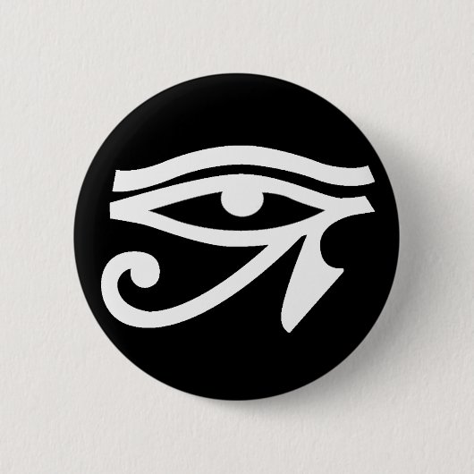 Altes Ägypten-Augen-Symbol-Knopf Button (Vorderseite)