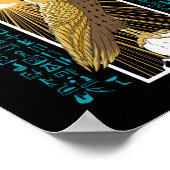 Altes Ägypten Falcon God Horus Poster (Ecke)