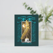 Altes Ägypten Falcon God Horus Postkarte (Stehend Vorderseite)