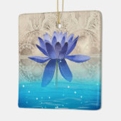 Altes Ägypten Gestyled Magic Blue Lotus Blume Keramikornament (Links)