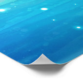 Altes Ägypten Gestyled Magic Blue Lotus Blume Poster (Ecke)