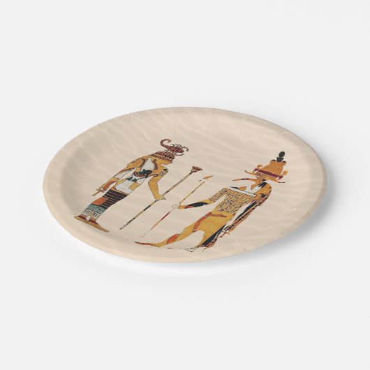 Altes Ägypten-Gott-Pappteller Pappteller (Schrägansicht)
