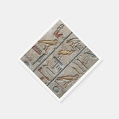 Altes Ägypten graviert Einzigartig Hieroglyphisch Serviette (Ecke)