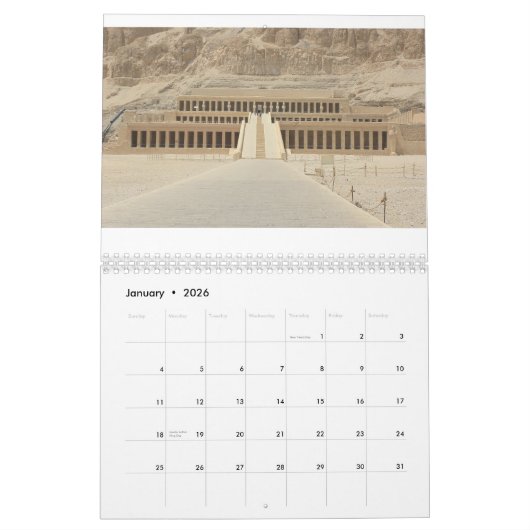 Altes Ägypten Große Pyramide Sphinx Giza Pharoah Kalender (Jan 2026)