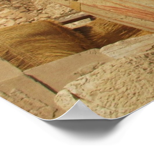 Altes Ägypten Hathor Goddess of Liebe Music Beauty Poster (Ecke)