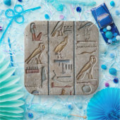 Altes Ägypten Hieroglyphisch eingraviert einzigart Pappteller (Party)