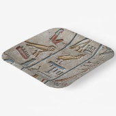 Altes Ägypten Hieroglyphisch eingraviert einzigart Pappteller (Gewinkelt)