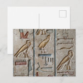 Altes Ägypten Hieroglyphisch gegraben Geschichte Postkarte (Vorne/Hinten)