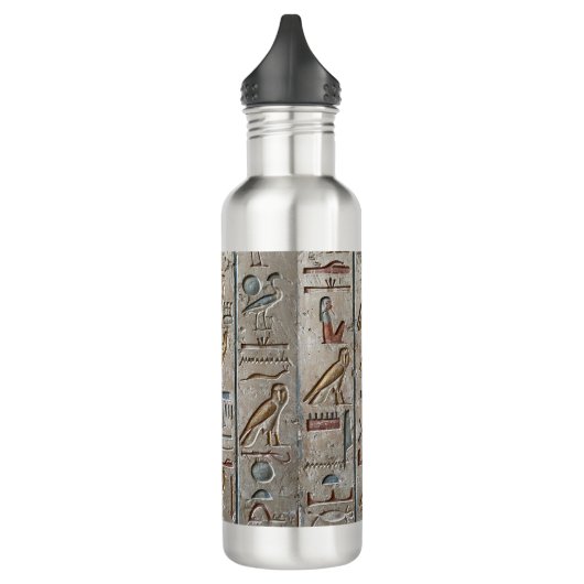 Altes Ägypten Hieroglyphische Gravur Pharoah Gesch Edelstahlflasche (Links)