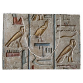 Altes Ägypten Hieroglyphische Gravur Pharoah Gesch Große Geschenktüte (Rückseite)