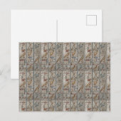 Altes Ägypten Hieroglyphische Gravur Pharoah Gesch Postkarte (Vorne/Hinten)