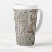 Altes Ägypten Hieroglyphische Sprache Gravur Pharo Milchtasse (Rechte Ecke)