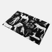 Altes Ägypten Hieroglyphisches Symbol Muster Fußmatte (Schrägansicht)