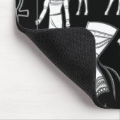 Altes Ägypten Hieroglyphisches Symbol Muster Mousepad (Ecke)