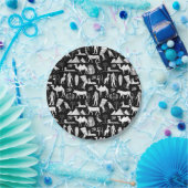 Altes Ägypten Hieroglyphisches Symbol Muster Pappteller (Party)