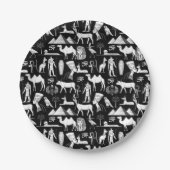 Altes Ägypten Hieroglyphisches Symbol Muster Pappteller (Vorderseite)