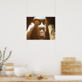 Altes Ägypten Karnak Tempelhieroglyphen Reisen Poster (Küche)