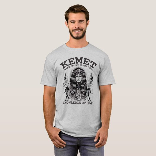 Altes Ägypten Kemet Schwarze Geschichte T-Shirt (Vorne ganz)