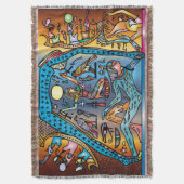 Altes Ägypten Kunst Gott Geb unterstützt Nut in He Decke (Vorderseite Vertikal)