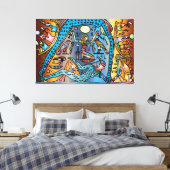 Altes Ägypten Kunst Gott Geb unterstützt Nut in He Leinwanddruck (Insitu (Schlafzimmer))