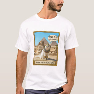 Altes Ägypten Lustiger königlicher Pharao Weiße Ka T-Shirt