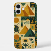 Altes Ägypten Mystique Patchwork Papyrus Case-Mate iPhone Hülle (Rückseite)