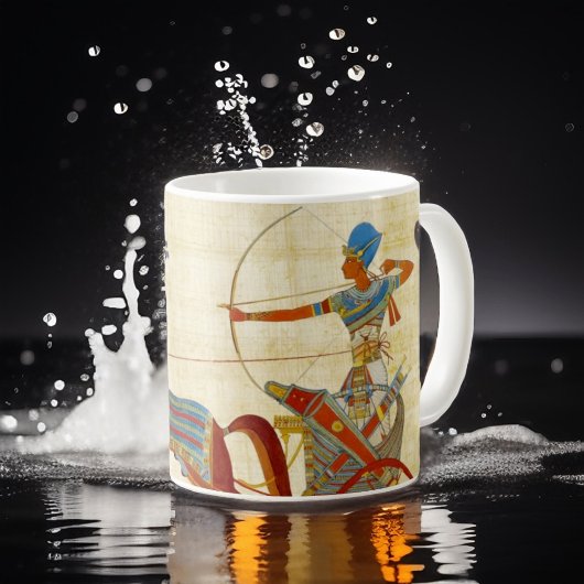 Altes Ägypten Pharaoh Ramesses II Pferde Papyrus Kaffeetasse