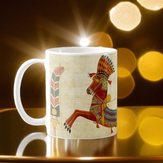Altes Ägypten Pharaoh Ramesses II Pferde Papyrus Kaffeetasse