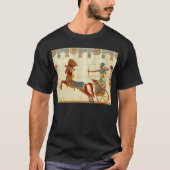 Altes Ägypten Pharaoh Ramesses II Pferde Papyrus T-Shirt (Vorderseite)