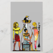 Altes Ägypten Pharaonen Lavish Ormamentation Briefpapier (Rückseite)