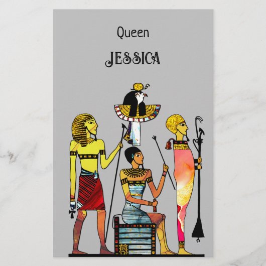 Altes Ägypten Pharaonen Lavish Ormamentation Briefpapier (Vorderseite)