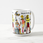 Altes Ägypten Pharaonen Lavish Ormamentation Kaffeetasse (VorderseiteRechts)