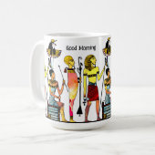 Altes Ägypten Pharaonen Lavish Ormamentation Kaffeetasse (Vorderseite Links)
