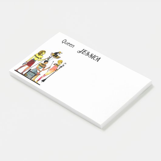 Altes Ägypten Pharaonen Lavish Ormamentation Post-it Klebezettel (angewinkelt)