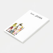 Altes Ägypten Pharaonen Lavish Ormamentation Post-it Klebezettel (angewinkelt)