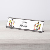 Altes Ägypten Pharaonen Lavish Ormamentation Schreibtischnamensplakette (Vorderseite )