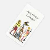 Altes Ägypten Pharaonen Lavish Ormamentation Serviette (Ecke)